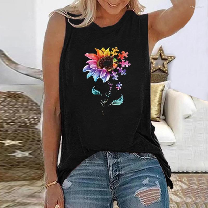 

Women' Tanks Flowers Floral 3D Print Tank Top Women Off Shoulder O-Neck Vest Kawaii Female Casual Sleeveless Y2k Streetwear Camisole, Fkf66c20230618g