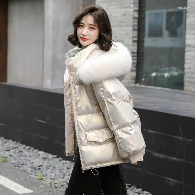 

Women' Trench Coats Winter Short Down Cotton Jacket Women' Thick Coat, Black