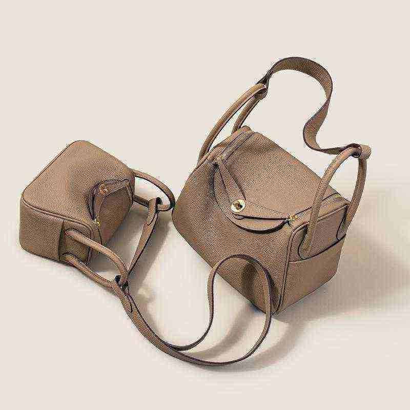 

Bags H Home Crossbody s Versatile 2023 Summer Doctor Cow Leather Women's One Shoulder Messenger Portable Pillow MedicineHave Real Logo, Elephant gray