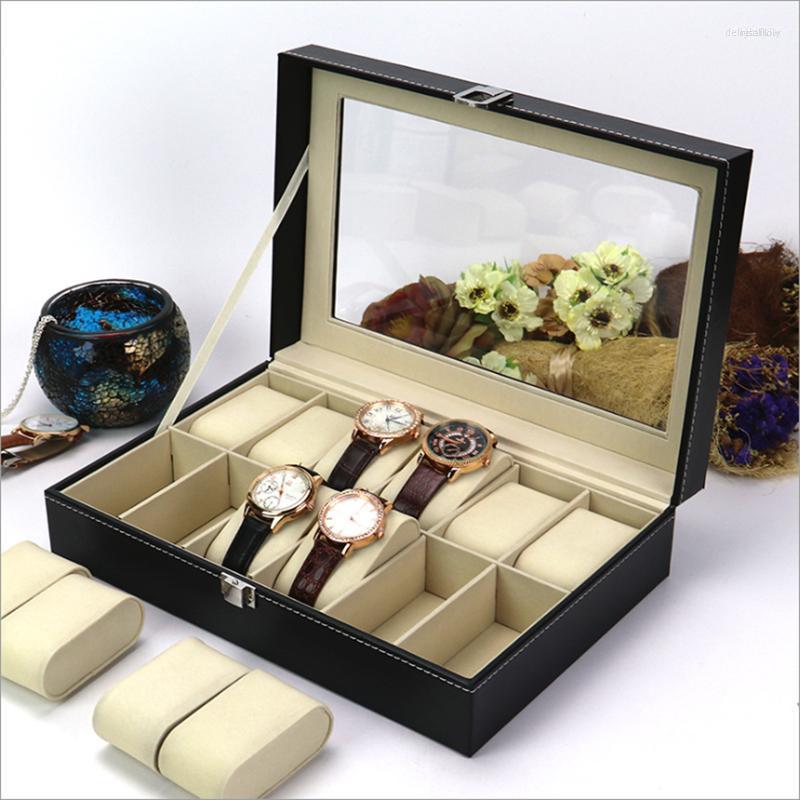 

Watch Boxes Fashionable Luxury Storage Box 12 Positions 10 Top Quality