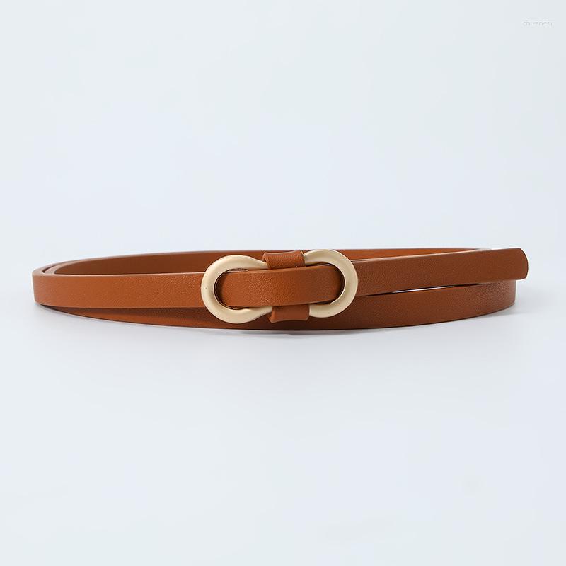 

Belts Multi-color Skinny Thin Pin Buckle Waist Belt Strap Adjustable Pu Leather Female Waistband For Jeans Dresses Pants, White