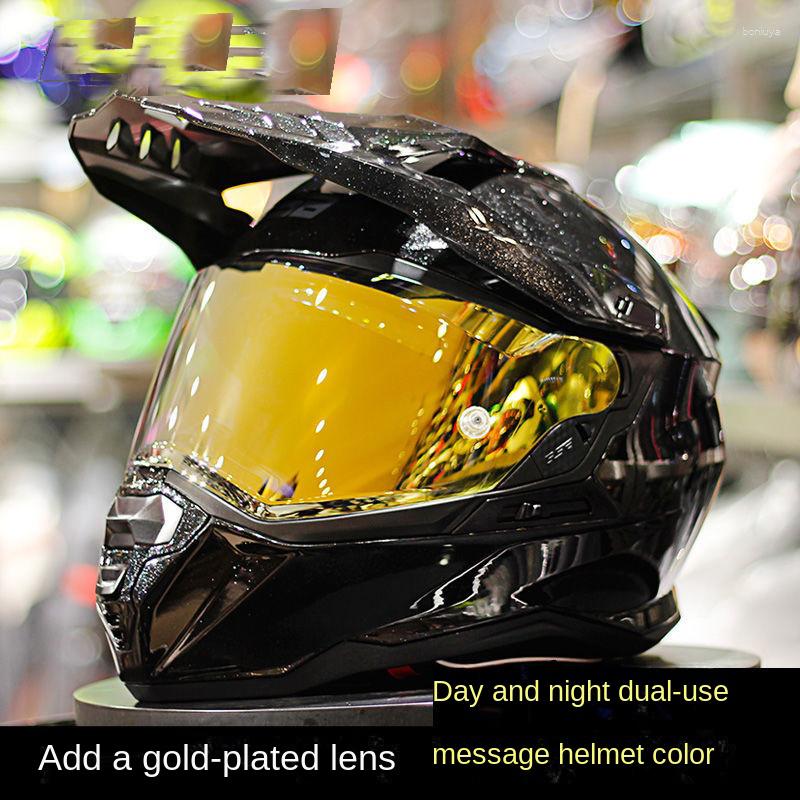 

Motorcycle Helmets Pull Helmet Spring/summer All-sun For Men Off-road All-purpose And Women, 6black lens