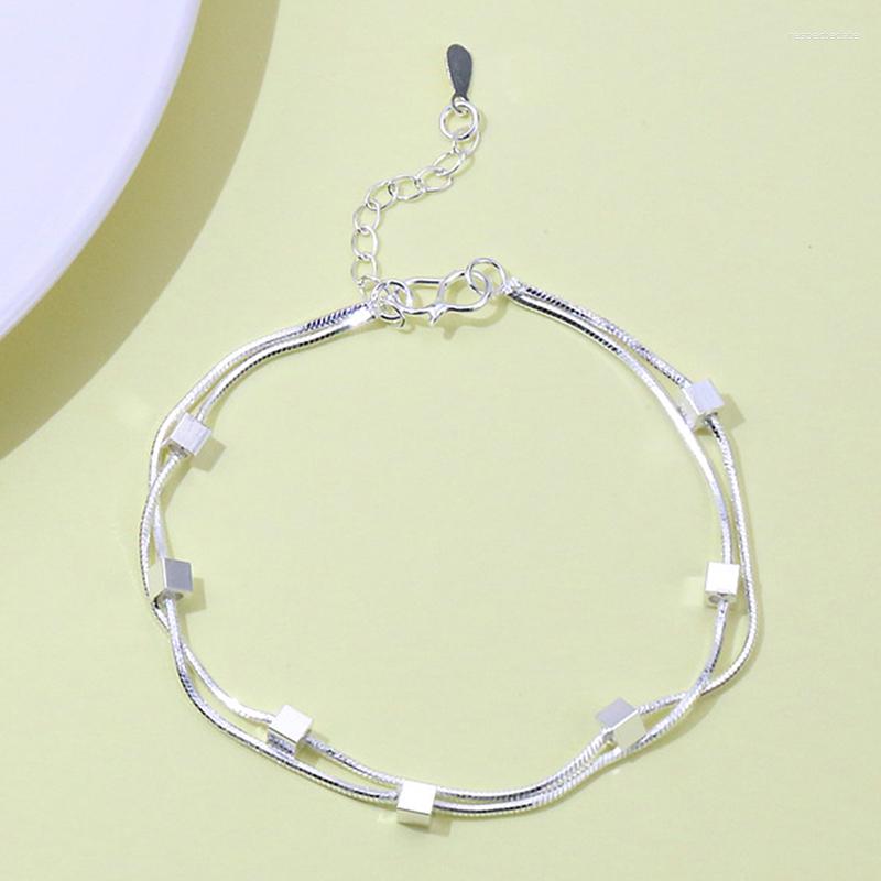 

Link Bracelets Fashion Crystal Bracelet Women's Jewelry Valentine's Day Present Gift 2023