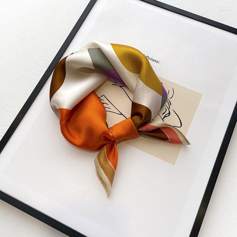 

Scarves 2023 Brand Mulberry Silk Scarf Women Summer Beach Square Shawl Bandana Hijab Pashmina Foulard Femme Head Scarfs