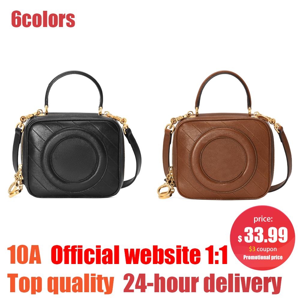 

New Vintage Blondie handbag cowhide shoulder bags pochette cross body square hand bag hobo purse womens mens clutch totes cosmetic travel Evening Stuff Sacks strap, Dark blue