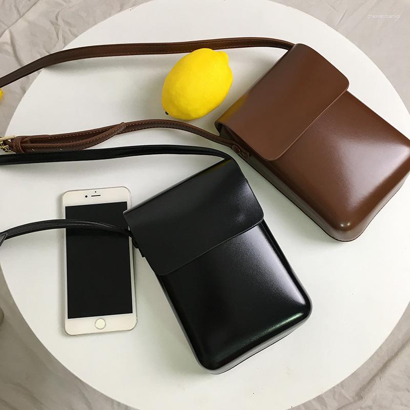 

Evening Bags Women Handbags Fashion Pu Leather Shoulder Female Luxury Large Capacity Crossbody Small Solid Flap Phone Purse, Brown