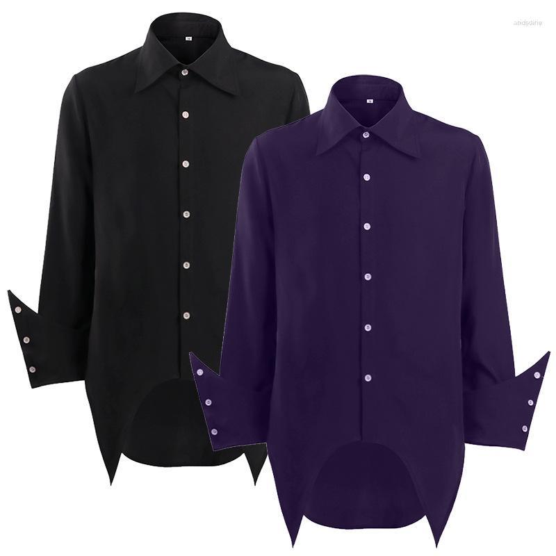 

Men' Casual Shirts Men' Men' Long-Sleeved Shirt Spring And Autumn Lapel Dark Simple Large Size, Black