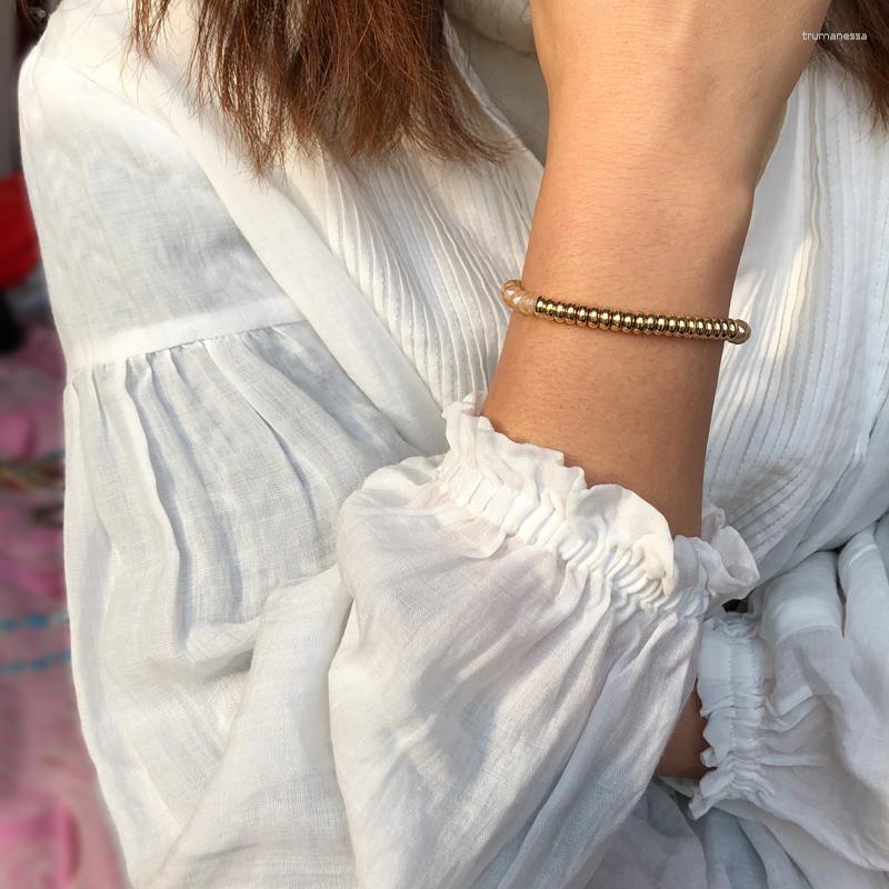 

Bangle Adjustable Weave Rope Crystal Gold Circles Handmade Beaded Bracelet Women Trendy Jewelry Anniversary Birthday Gift Raym22