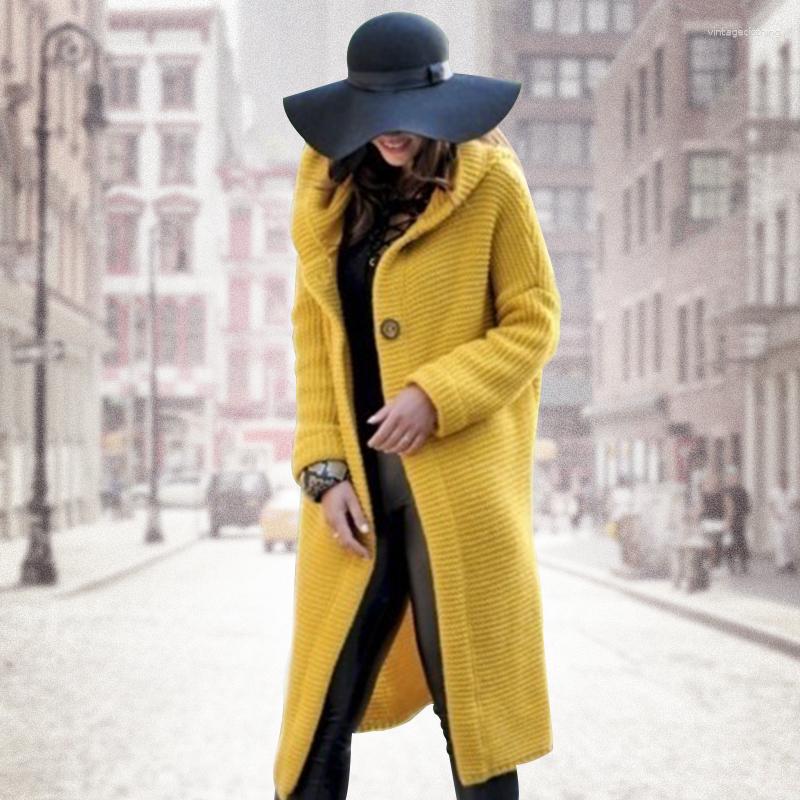 

Women' Knits Sweater Cardigan Knitted Women' Mid Length Coat, Ivory