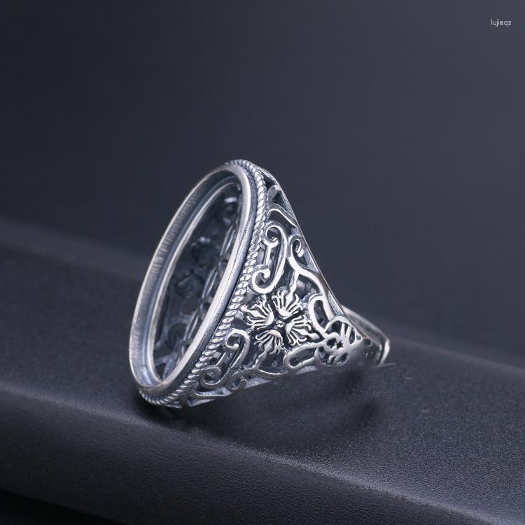 

Cluster Rings 15 25mm 925 STERLING SILVER Men's Semi Mount Bases Blanks Base Blank Pad VINTAGE Ring Setting Set Jewelry Gift Diy A2060