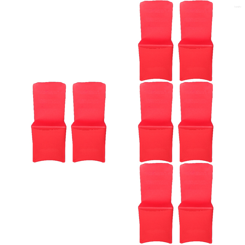 

Car Seat Covers 8 Pcs Chair Cover Furniture Protectors Stretch Dining Wedding Home Polyurethane Elastic Fiber Party Banquet