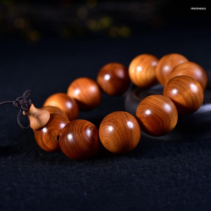 

Strand JoursNeige Boutique Thuja Aging Material Bracelets Vintage Beads 20mm Royal Wood High Oil Density Bracelet