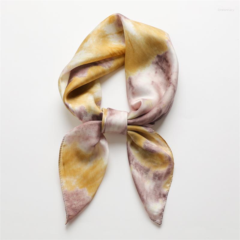 

Scarves Fashion Wraps Neckerchief Female 2023 Luxury Square Scarf For Women Silk Shawl Satin Hijab Hair Bands Ribbon Headband Bandana