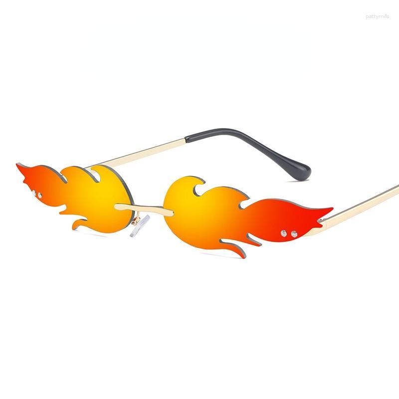 

Sunglasses 1pc Men Gradient Flame Lens For Party