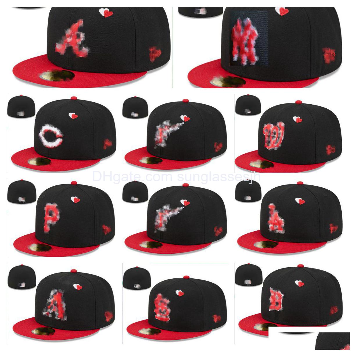 

Ball Caps Adt Designer Fitted Hats Snapbacks Hat All Team Logo Adjustable Baskball Outdoor Sports Embroidery Cotton Flat Closed Bean Dhtg5, As show