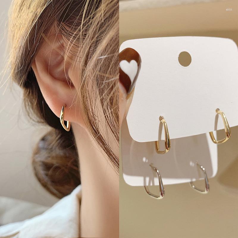 

Dangle Earrings Korean Fashion Simple Geometric Temperament Earring Personalized Versatile For Women's Jewelry Wedding Party Gifts