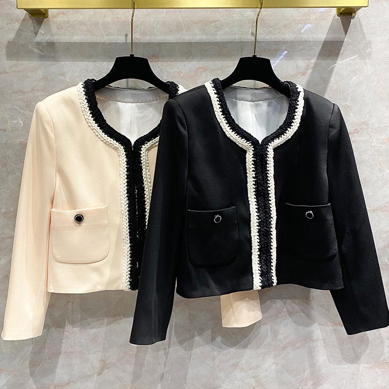 

Women' Jackets The Classic Yarn-dyed Tweed With A Short Cut, Black