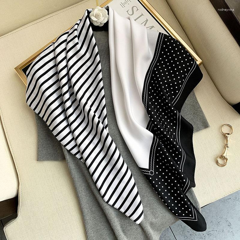 

Scarves Sunscreen Kerchief Autumn 90X90CM Muslim Muffler Luxury Style Spring Beach Fashion 2023 Design Square Shawls