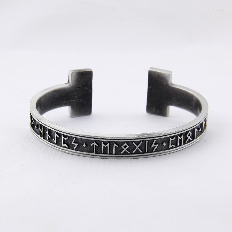 

Bangle 1pc Men's Handmade Nordic Rune Viking Raym22