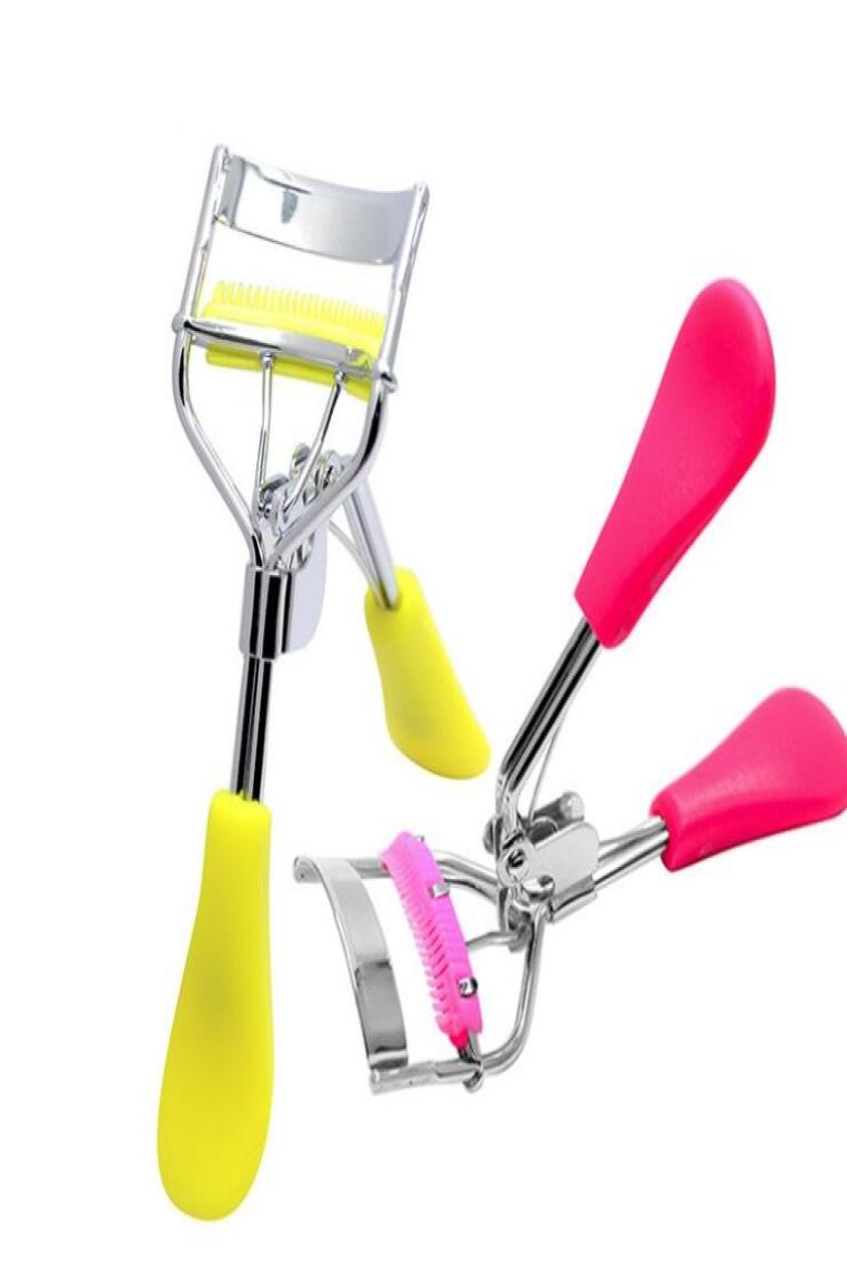 

10 colors eyelash curler with comb cosmetic curler curling eyes tweezer for eyelashes beauty makeup tools accessories3781074