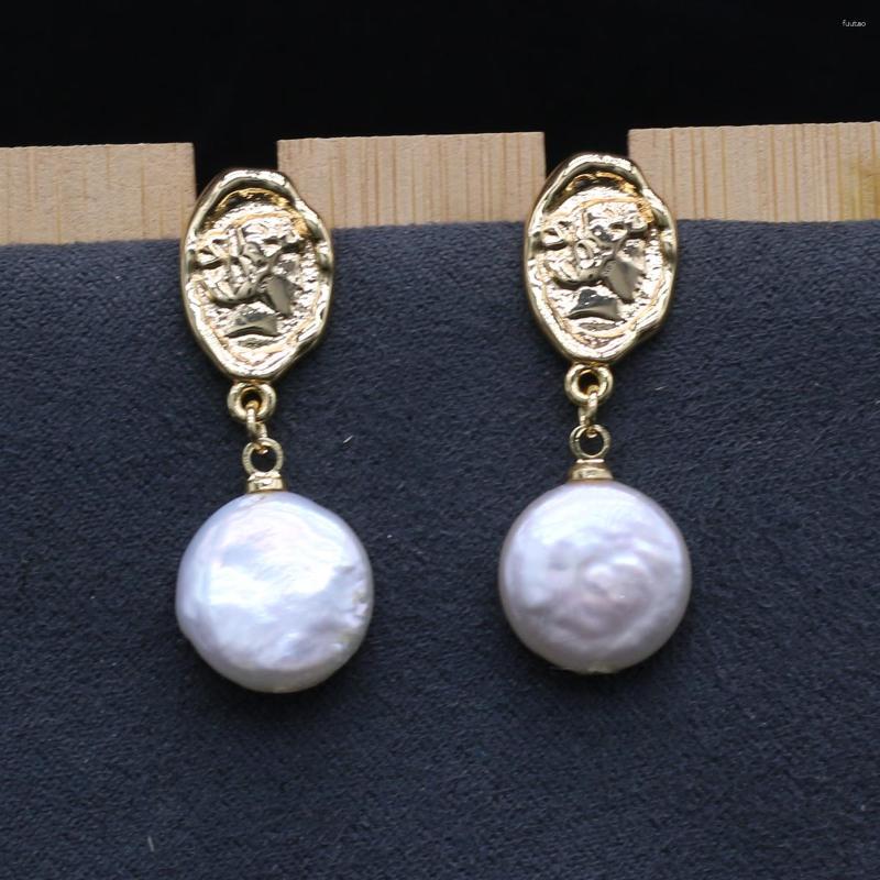 

Dangle Earrings Natural Freshwater Baroque Irregular White Pearl For Charm Jewelry Women Eardrop Party Accessories Gift