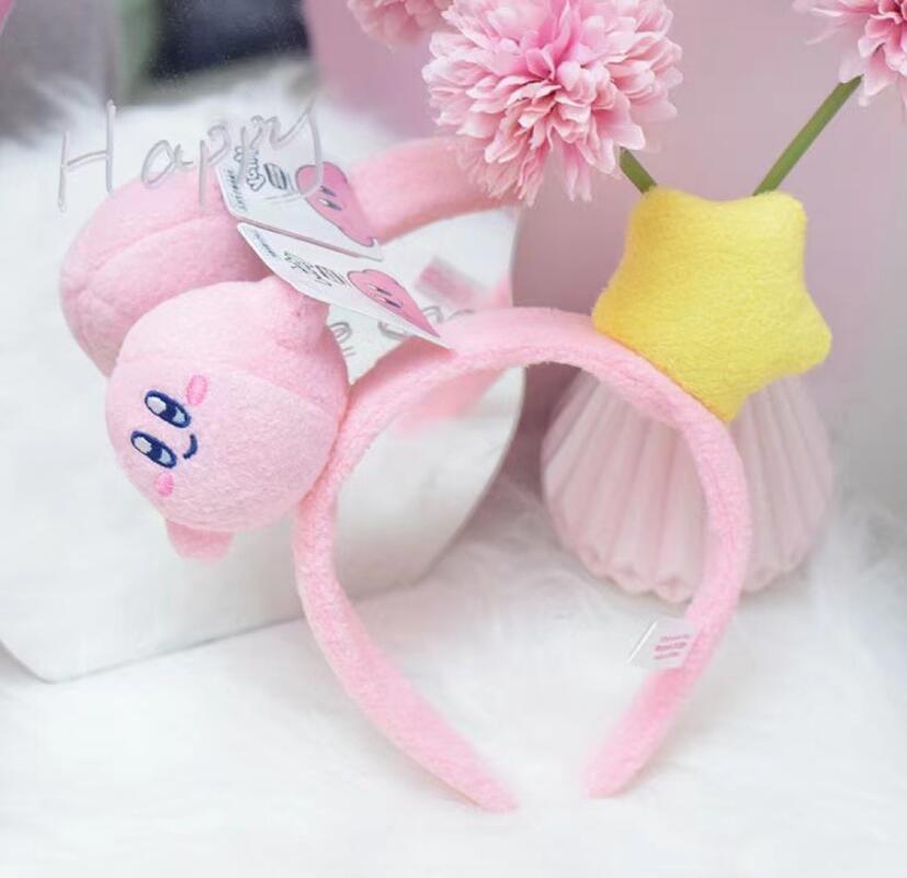 

INS Kawaii Kir By And Star Plush Hair Sticks Handmade Plush Hair Accessories Washing Face Girl Kids Accessories