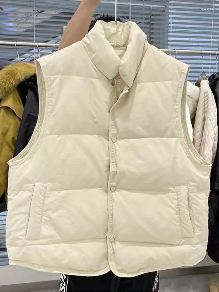 

Women' Vests Female Women Waistcoat Warm Autumn Winter 2023 Retro Collar With A Little Sweet Vest Loose Coat, Black