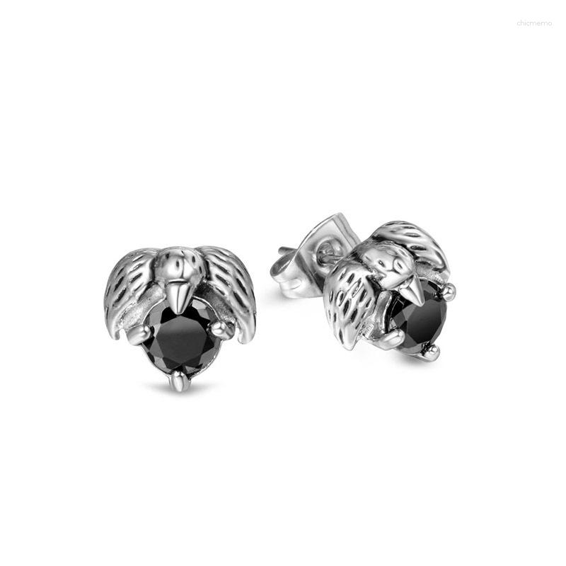 

Stud Earrings Fashion Dragon Claw Studs With Black Color Cubic Zirconia Lovely Stainless Steel Jewelry For Women Pendientes 2023