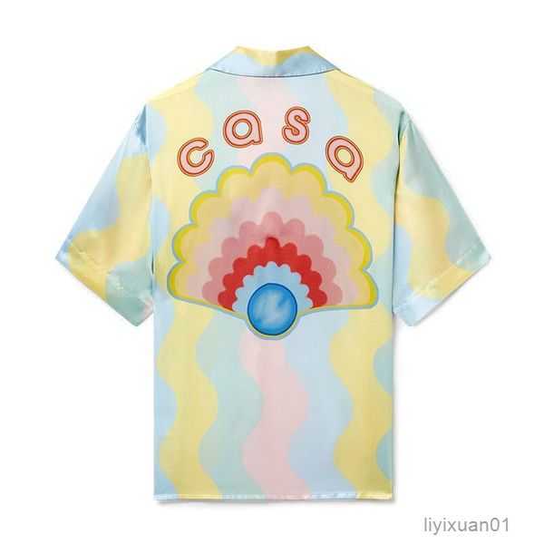 

Casablanc Designer Men t Shirt Set Masao San Print Mens Casual and Short Womens Loose Silk High Quality Tees Free Transportation Tshirt 6 RQCF, 35