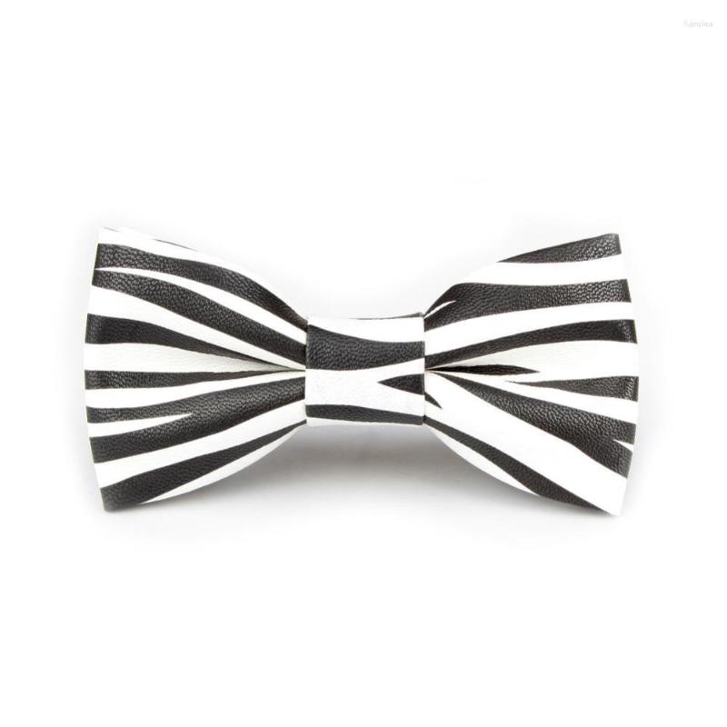 

Bow Ties HOOYI 2023 PU Tie Cool For Men Gift Party Wedding Butterfly Stripe Plaid