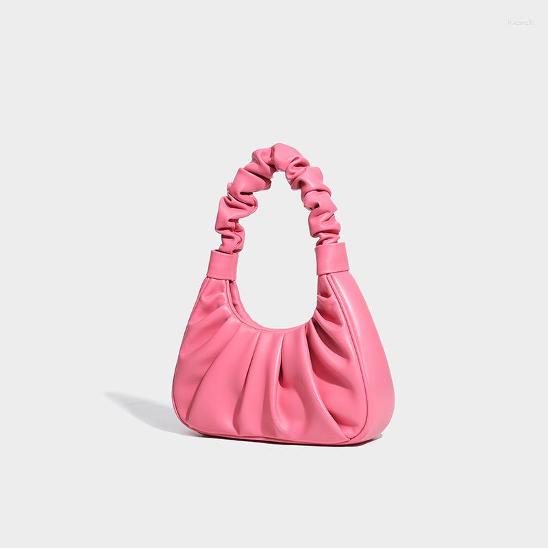 

Evening Bags Small PU Leather Crossbody For Women Simple Underarm Shoulder Bag Luxury Trending Handbags And Purses 2023 Spring, Beige