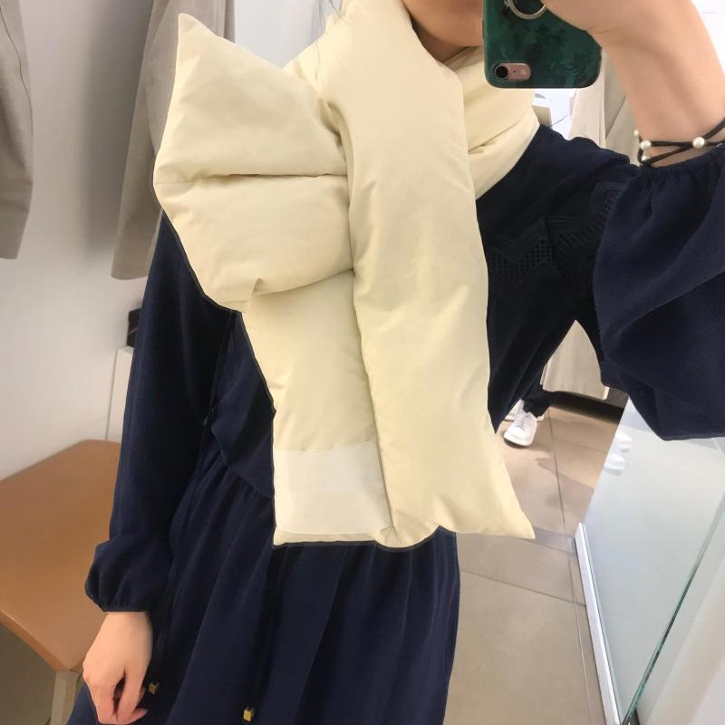 

Scarves 2023 Autumn And Winter Multi-color All-match Warm Windproof Down Scarf