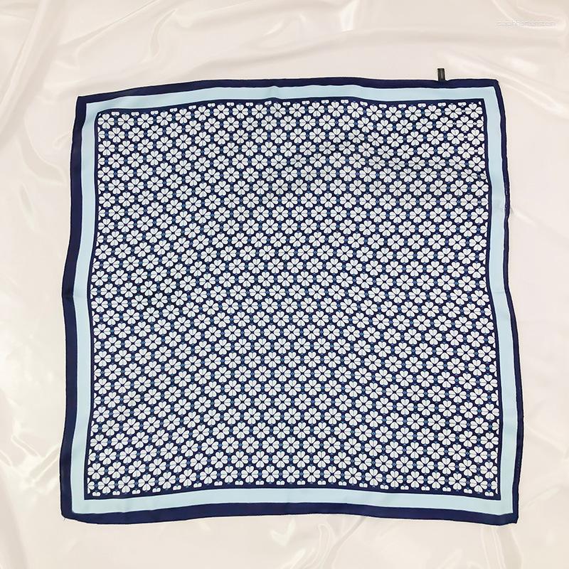 

Scarves Imitation Silk Scarf Small Square Women's Flower Professional 70CM