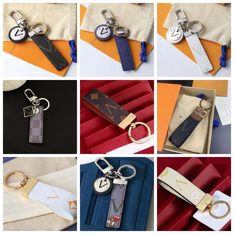 

2023 Unisex Fashion Accessories Luxury keychains designer keychain Letters designer leather keychain Women jewelry Keyring Bags Pendant Car Key very good gift