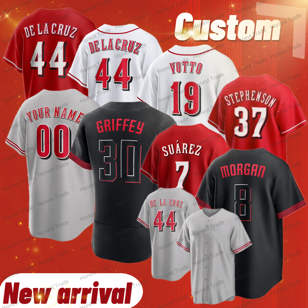 

44 Elly De La Cruz Jersey Tyler Stephenson Baseball 21 Hunter Greene Larkin Joe Votto Barry Morgan Stephenson City Black Friedl Men Women Youth Jersey Stitched Custom, Women-white-s-xxl