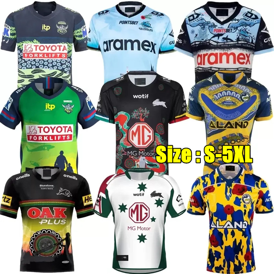 

2023 South Sydney Rabbitohs rugby jersey 22 23 New CANBERRA RAIDER Parramatta Eels Indigenous Anzac home away size S-5XL shirt top