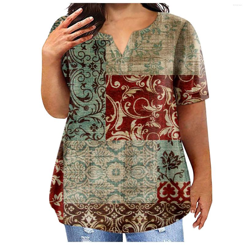 

Women's T Shirts Women'S 3d Flower Pattern T-Shirt Irregular O-Neck Design Y2k Fashion Trend Summer Short Sleeve Sexy Neckline Tshirts, Green