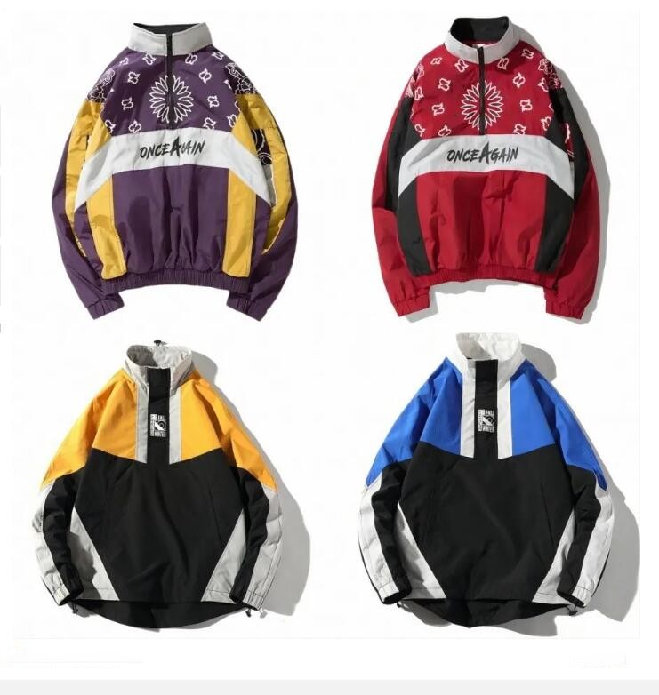 

Fashion New Mens Designer Jacket Coat Retro Color Baseball Slim Stylist Classic Casual Women Windbreaker Outerwear Zipper Hoodies Jackets Coats S-2XL, 02