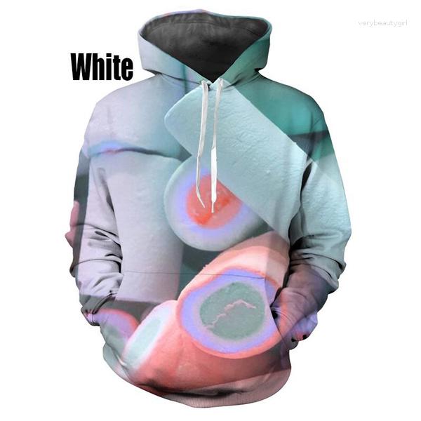 

Men's Hoodies 2023 Fashion Skittles 3D Printed Hoodie Fun Fudge Crew Neck Sweatshirt Men's