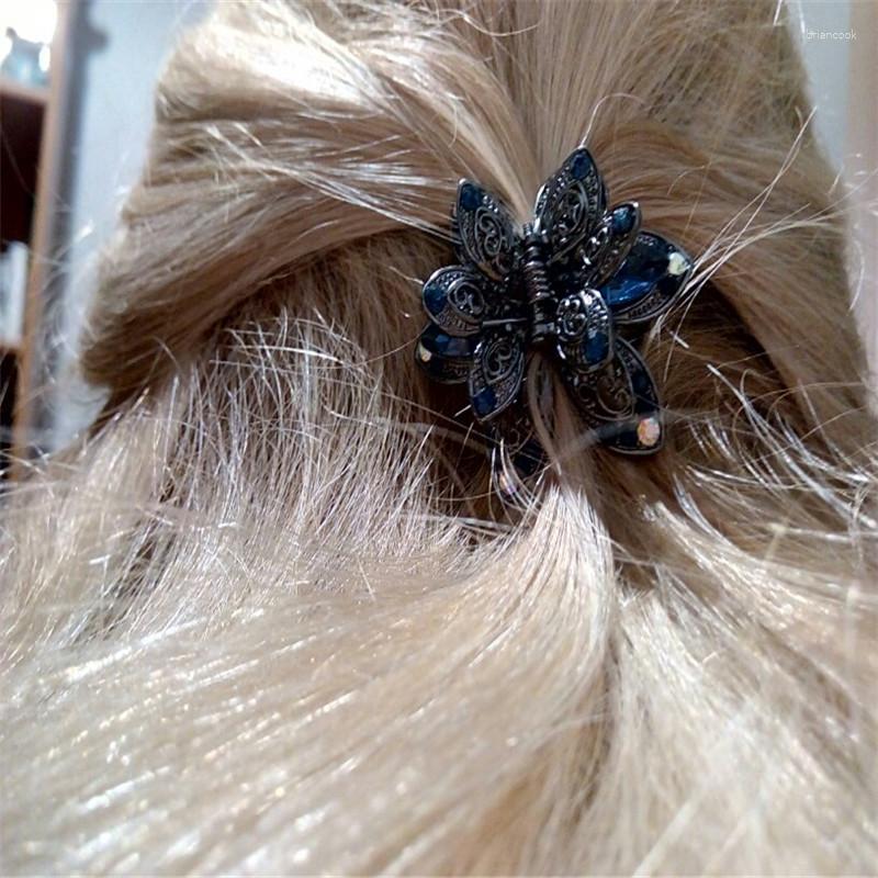 

Hair Clips Fashion Big Flower Women Jewelry Vintage Metal Crab Clip For Gilrs Gifts Wedding Accessories