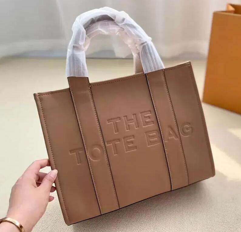 

Marc The Tote Bag Designer Onthego PM 25 Tote Bag Pastel Purse Monograms Handle Bags Luxury Handbag Women CrossBody On The Go 25cm SPRING IN THE CITY, Brown
