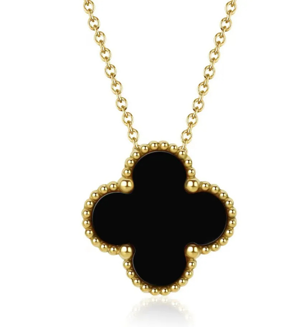 

2023 Luxury Design Clover Pendant Necklace Earring Jewelry Set for Women Gift