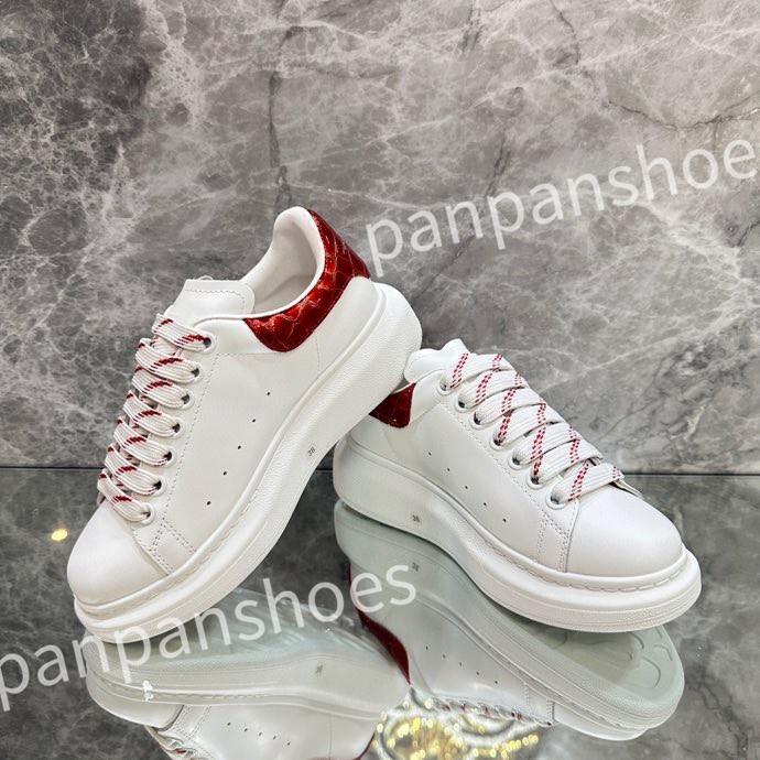 

2023 Luxury Designer Sneakers Casual shoes Leather Lace Up Men Fashion Platform White Black mens womens Espadrilles Sports Trainer, 10