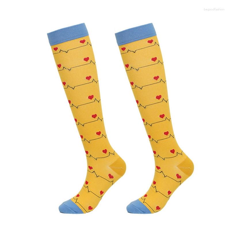 

Women Socks Compression Knee High For And Men Travelers Running Nursing Travel Cycling Unisex Sport