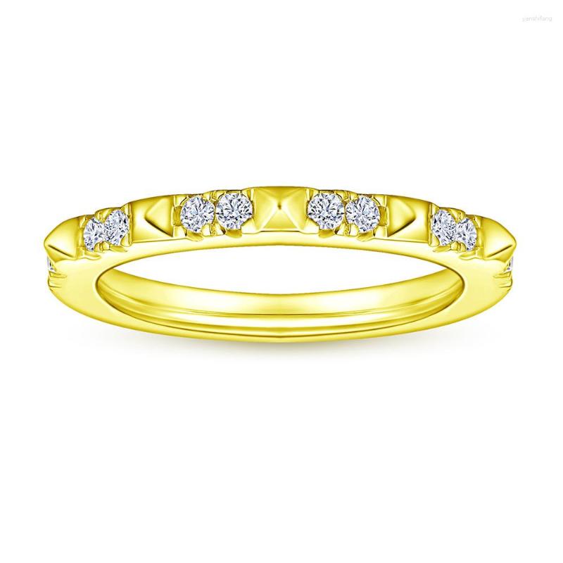 

Cluster Rings Noble Women Ring Pure 925 Sterling Silver Zircon Wedding Anniversary Gift For Girl Friend Banquet Dress Up Jewelry