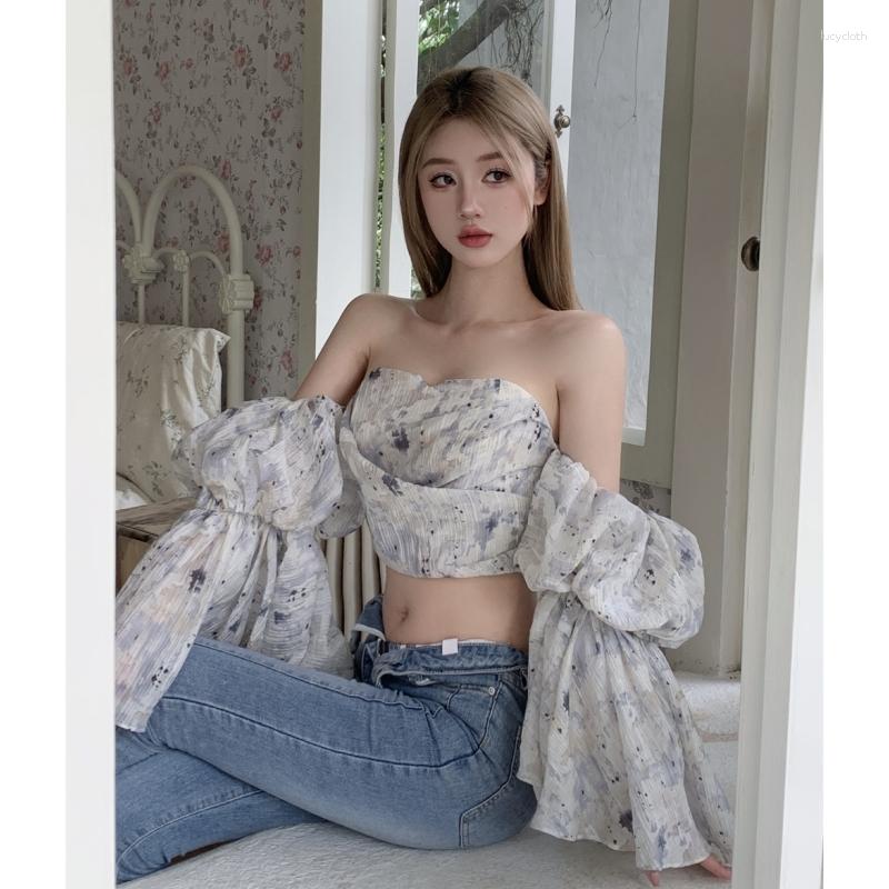 

Women' T Shirts Shirt For Women Light Blue Short Sleeve Off Shoulder Personalized Trend Printed Summer Clothing Versatile Y2K Tops, Sky blue