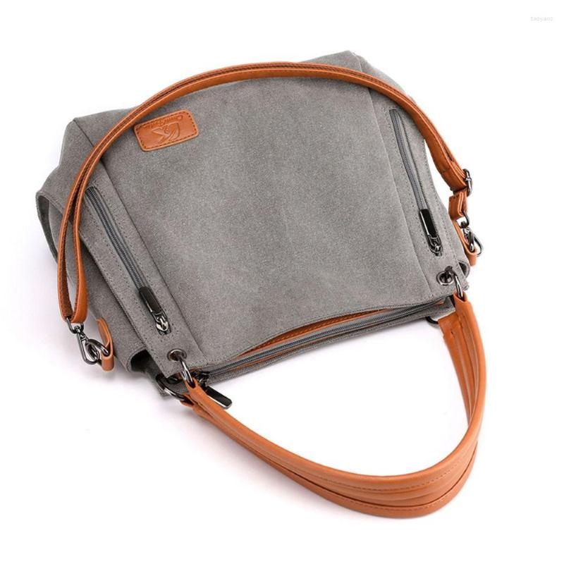 

Evening Bags Women Casual Large Capacity Crossbody Bag Canvas Shouder Purse Handbags, Khaki