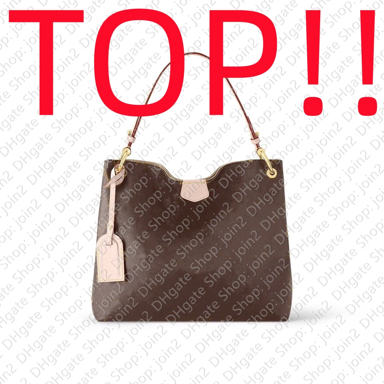 

Hobo TOP. M43704 GRACEFUL MM PM M43703 Designer Women Tote Shoulder CANVAS Shopping Bag Handbag Mini Pochette Accessoires Name Tag Key Pouch Cles, Invalid opiton;do not buy!!