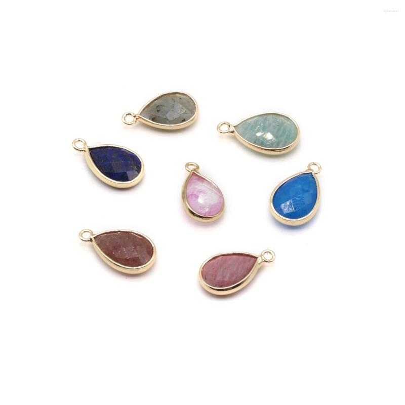 

Pendant Necklaces Natural Stone Water Drop Shape Gemstone Exquisite Charms For Jewelry Making Diy Bracelet Necklace Earring Accessories