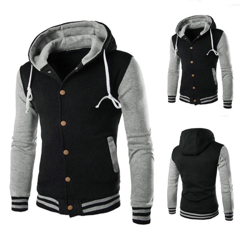 

Men' Jackets Men' Hooded Autumn Casual Loose Long Sleeve Sweatshirt Hoodie Padded Pullover Big Pockets Sportwear Masculino, Wine